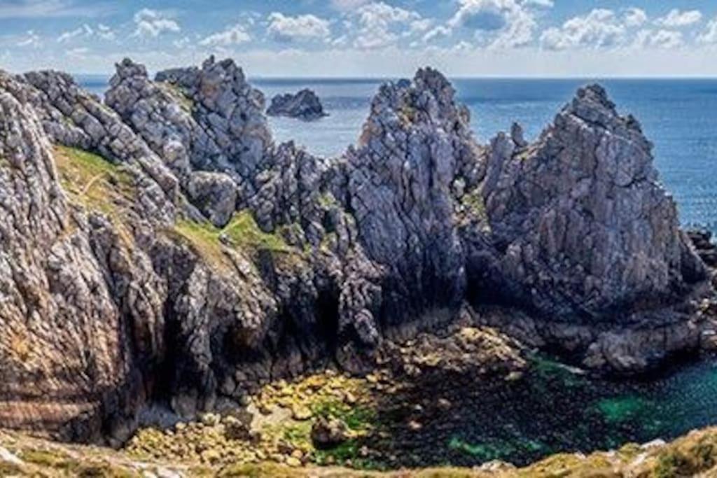 Maison A Morgat En Bretagne Sur La Presqu'Ile De Crozon Situee A 800 M De La Mer Piscine Chauffee Toute L'Annee Travaux Piscine Du 10 Au 20 Juin 2025 Ngoại thất bức ảnh